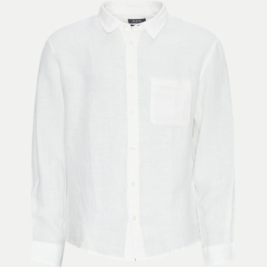 A.P.C. Shirts LIAEK-H12545 OFF WHITE
